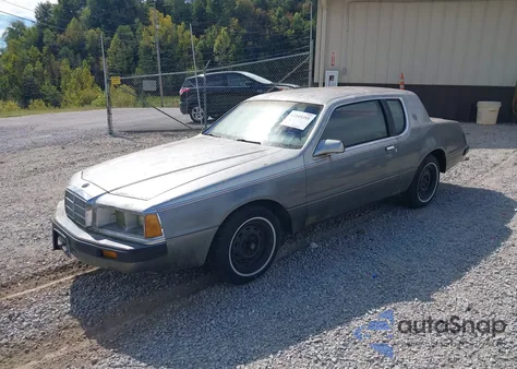 1985 Mercury Cougar from USA, damaged, VIN 1MEBP92F9FH654997